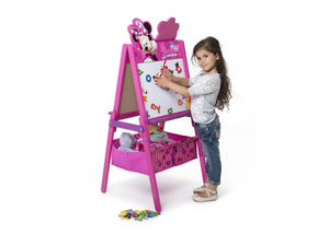 Delta Children Minnie Mouse Activity Easel with Storage, Dry-Erase Surface View with Props Minnie Mouse (1058) 5