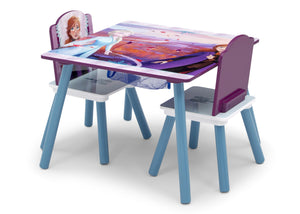 Delta Children Frozen 2 (1097) Table and Chair Set with Storage, Left Silo View 3