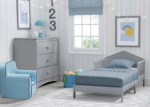 Delta Children Grey (026) Homestead Toddler Bed Room View 2