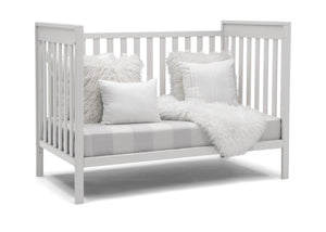 Delta Children Bianca White (130) Mercer 6-in-1 Convertible Crib, Right Sofa Silo View 25