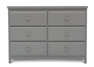 Delta Children Grey (026) Emerson 6 Drawer Dresser, Front Silo View 11