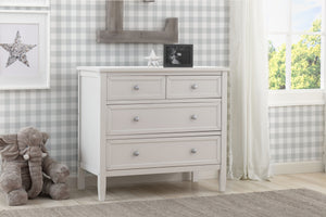 Epic 3 Drawer Dresser with Interlocking Drawers White (100) 4