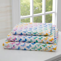 Butterflies 3-Piece Twin Sheet Set