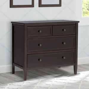 Epic 3 Drawer Dresser with Interlocking Drawers Dark Chocolate (207) 30