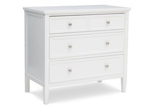 Epic 3 Drawer Dresser with Interlocking Drawers Bianca White (130) 40